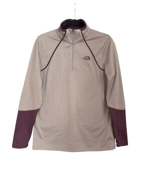 The North Face Canyonlands 1/4 Zip Pullover Women L Plum Purple